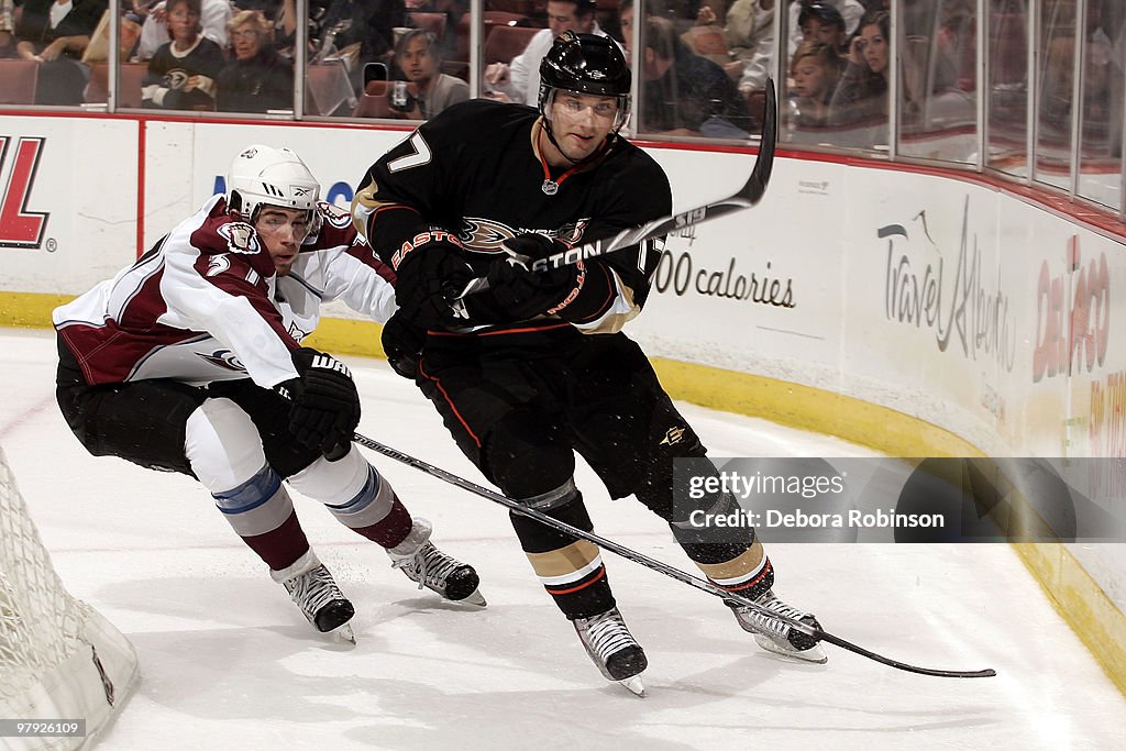 Colorado Avalanche v Anaheim Ducks