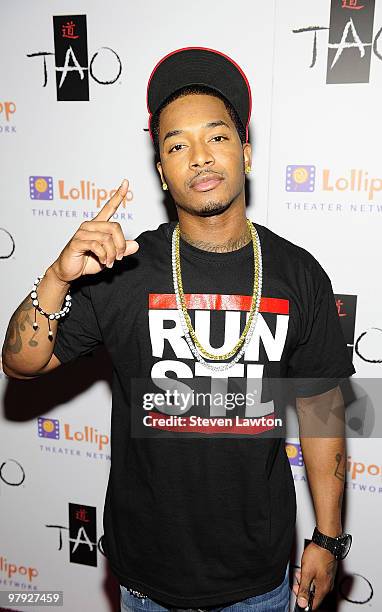 Recording artist/rapper Chingy arrives to celebrate his birthday at Tao Nightclub at the Venetian Resort Hotel Casino on March 18, 2010 in Las Vegas,...