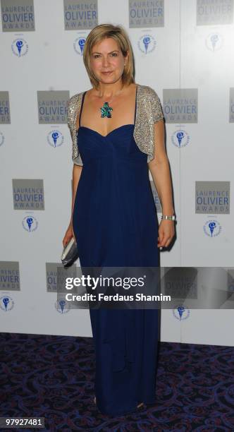 Penny Smith attends The Laurence Olivier Awards at The Grosvenor House Hotel on March 21, 2010 in London, England.