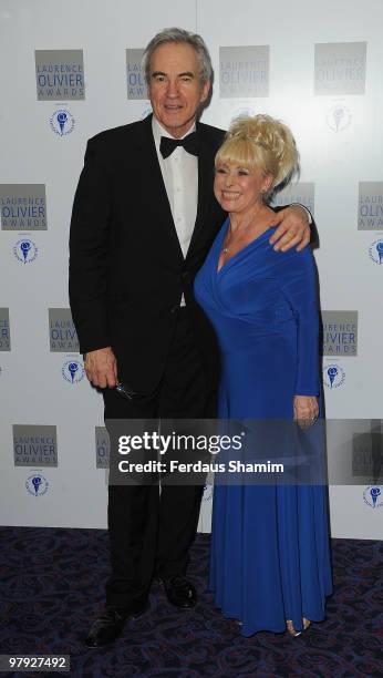 Barbara Windsor attend The Laurence Olivier Awards at The Grosvenor House Hotel on March 21, 2010 in London, England.