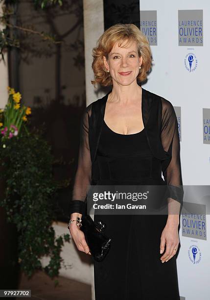 Juliet Stevenson attends the Laurence Olivier Awards at The Grosvenor House Hotel, on March 21, 2010 in London, England.