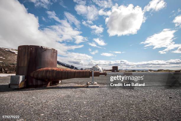 geothermal vent silencer - silencer stock pictures, royalty-free photos & images