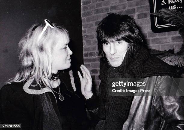 Anita Pallenberg and Ron Wood circa 1978 in New York.