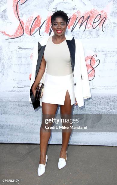 Clara Amfo attends The Serpentine Summer Party at The Serpentine Gallery on June 19, 2018 in London, England.