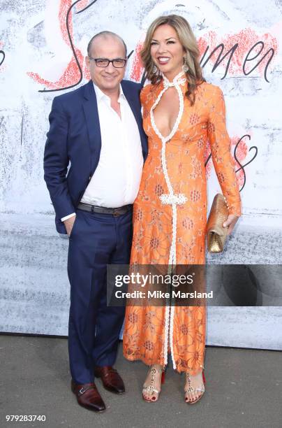 Touker Suleyman and Heather Kerzner attends The Serpentine Summer Party at The Serpentine Gallery on June 19, 2018 in London, England.