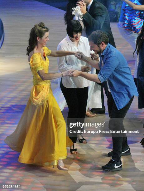 Manuel Martos and Amelia Bono during 'Bailando con las estrellas' TVE programme on June 19, 2018 in Barcelona, Spain.