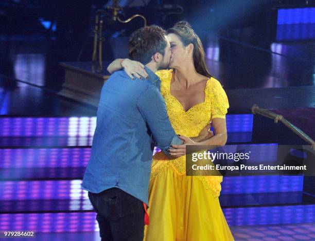 Manuel Martos and Amelia Bono during 'Bailando con las estrellas' TVE programme on June 19, 2018 in Barcelona, Spain.