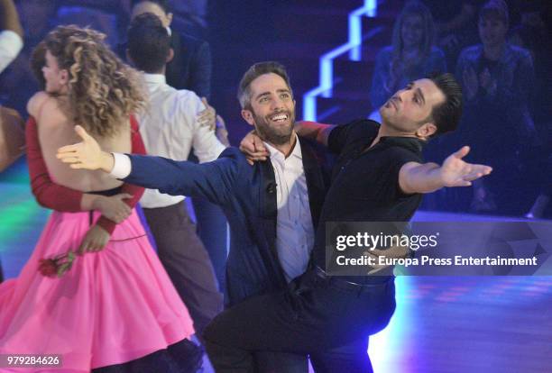 Roberto Leal and David Bustamante during 'Bailando con las estrellas' TVE programme on June 19, 2018 in Barcelona, Spain.