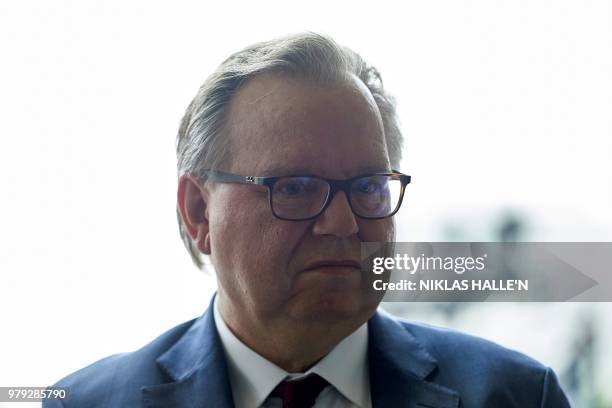 Of the Royal Borough of Kensington and Chelsea's council, Barry Quirk, arrives at Portcullis House in central London to give evidence to Parliament's...