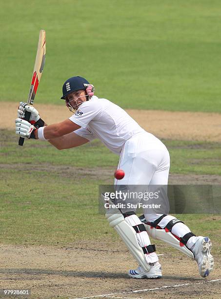 England batsman Matt Prior picks up some runs during day three of the 2nd Test match between Bangladesh and England at Shere-e-Bangla National...