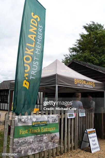 Main Entrance at Brooklands Racing Circuit on June 16, 2018 in Weybridge, England.