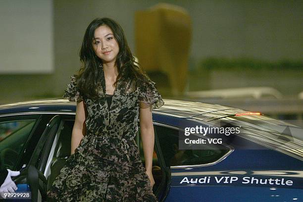 Tang Wei attends the "Crossing Hennessy" photocall during the Opening Night Ceremony for the 34th Hong Kong International Film Festival at the Hong...