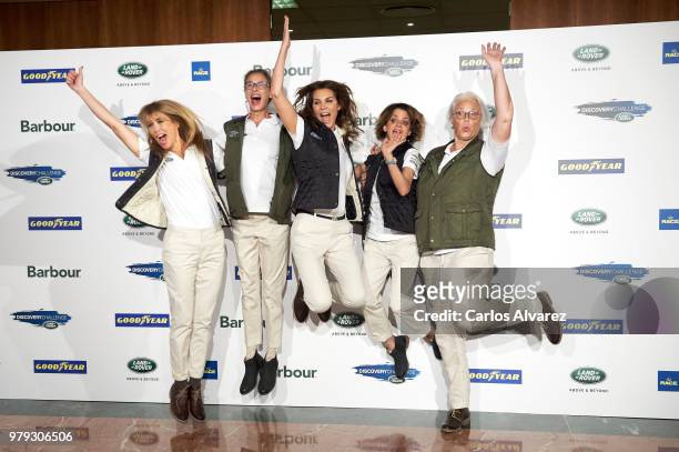 Actress Raquel Merono, Paola Dominguin, model Mar Flores, actress Macarena Gomez and Lucia Dominguin present 'Land Rover Discovery Challenge' 2018 at...