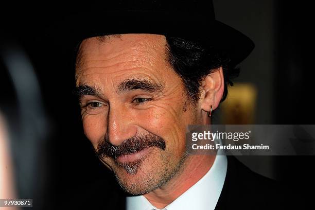 Mark Rylance attends The Laurence Olivier Awards at The Grosvenor House Hotel on March 21, 2010 in London, England.