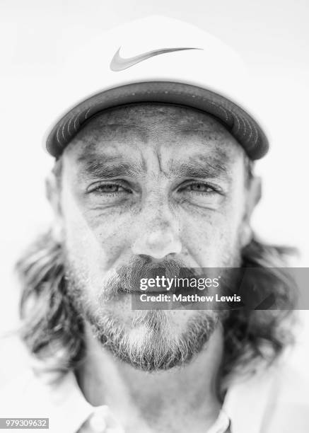 Tommy Fleetwood of England poses for a portrait ahead of a practice round ahead of the BMW International Open at Golf Club Gut Larchenhof on June 20,...