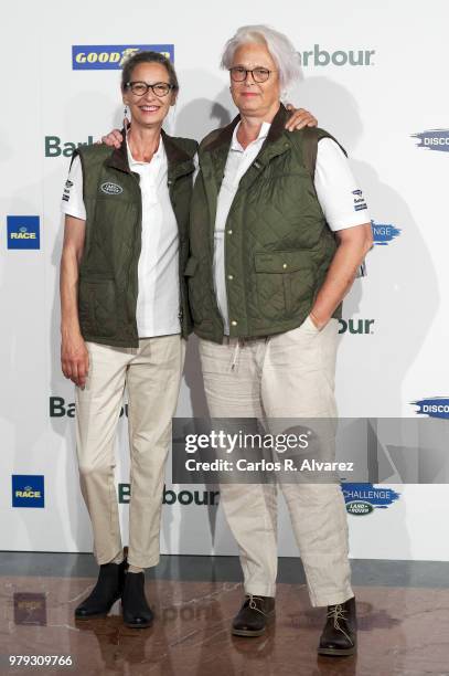 Lucia Dominguin and Paola Dominguin present 'Land Rover Discovery Challenge' 2018 at the Barajas Airport on June 20, 2018 in Madrid, Spain.