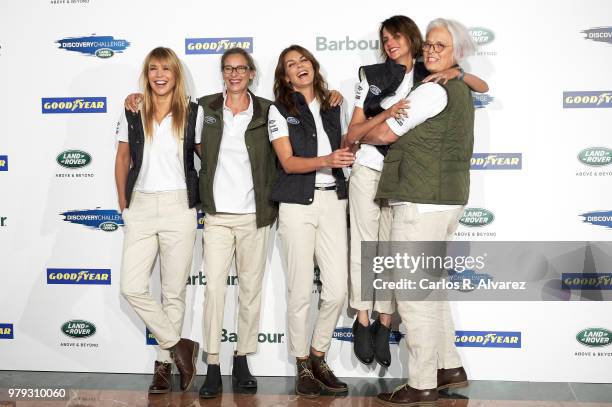 Actress Raquel Merono, Paola Dominguin, model Mar Flores, actress Macarena Gomez and Lucia Dominguin present 'Land Rover Discovery Challenge' 2018 at...