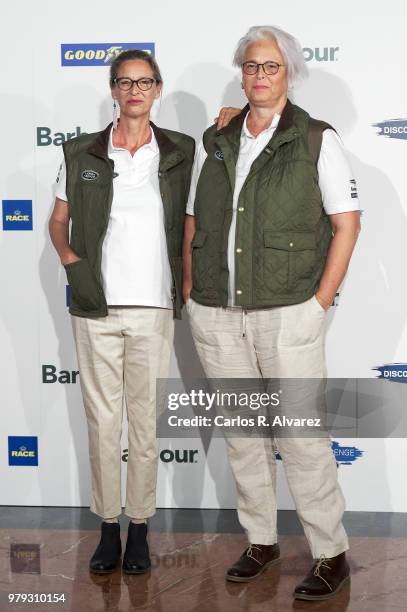 Lucia Dominguin and Paola Dominguin present 'Land Rover Discovery Challenge' 2018 at the Barajas Airport on June 20, 2018 in Madrid, Spain.