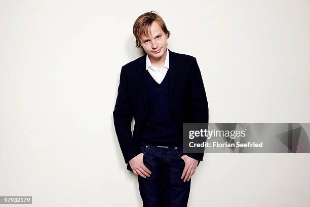 Actor Krystof Hadek poses for a picture during the shooting stars portrait session during the 60th Berlin International Film Festival at Palmen...