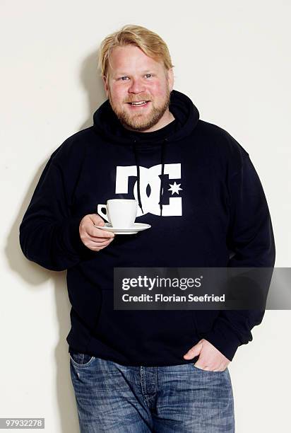 Actor Anders Baasmo Christiansen poses for a picture during the shooting stars portrait session during the 60th Berlin International Film Festival at...