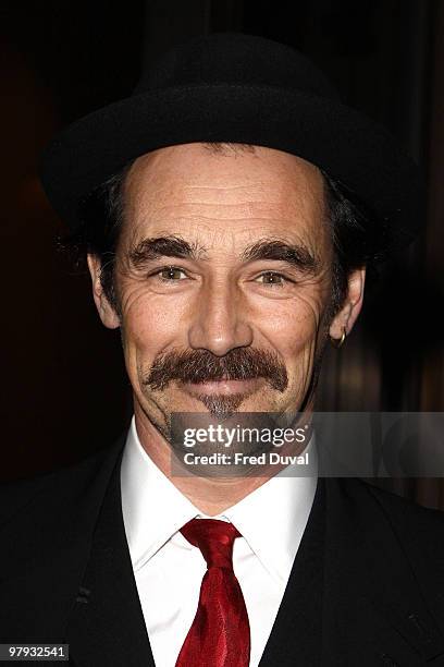 Mark Rylance attends The Laurence Olivier Awards at The Grosvenor House Hotel on March 21, 2010 in London, England.