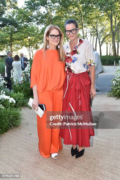 Jane Larkworthy and Lucy Chadwick attend The Battery Conservancy Presents John Demsey With The Battery Medal For Corporate Leadership at The Battery...