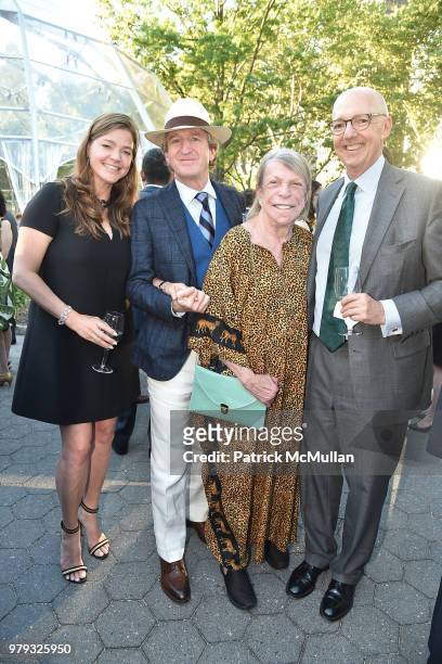 Elizabeth Davis, Chris Davis, Margaret Sullivan and Fred Rich attend The Battery Conservancy Presents John Demsey With The Battery Medal For...