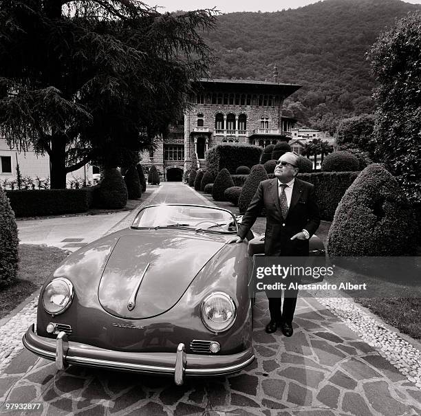 Entrepreneur Ugo Gussalli Beretta poses for a portrait shoot in Brescia on June 07, 2006.