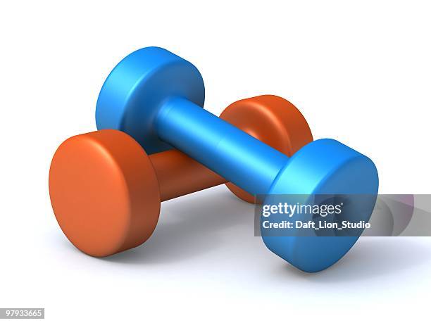 zwei hanteln - langhantel stock-fotos und bilder