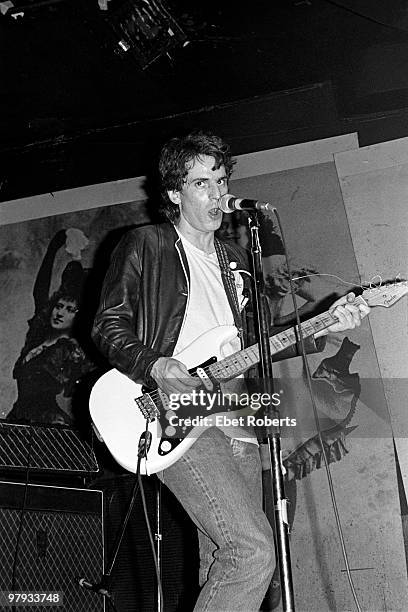 Alex Chilton performs live on stage at CBGB's in New York City on March 3,1977