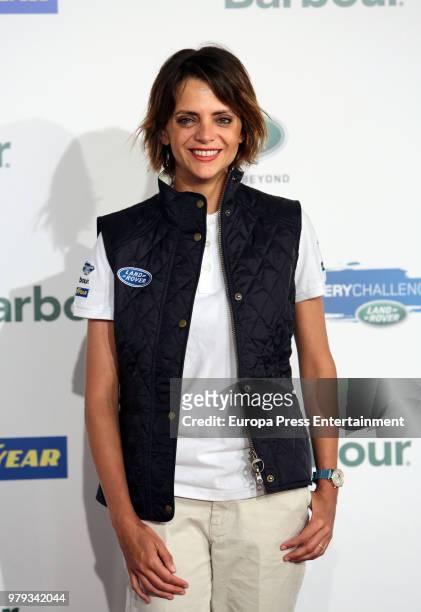 Macarena Gomez attends Land Rover Discovery Challenge presentation on June 20, 2018 in Madrid, Spain.