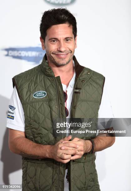 David de Maria attends Land Rover Discovery Challenge presentation on June 20, 2018 in Madrid, Spain.