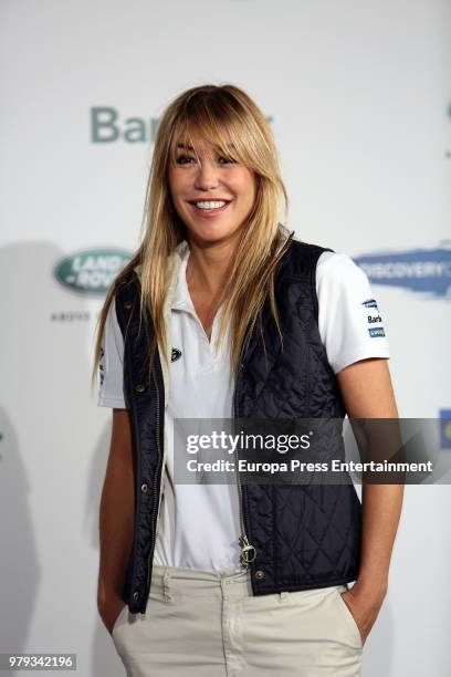 Raquel Merono attends Land Rover Discovery Challenge presentation on June 20, 2018 in Madrid, Spain.