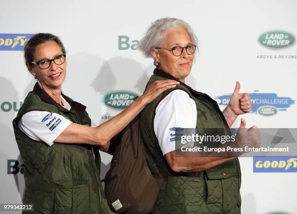 Paola Dominguin and Lucia Dominguin attend Land Rover Discovery Challenge presentation on June 20, 2018 in Madrid, Spain.