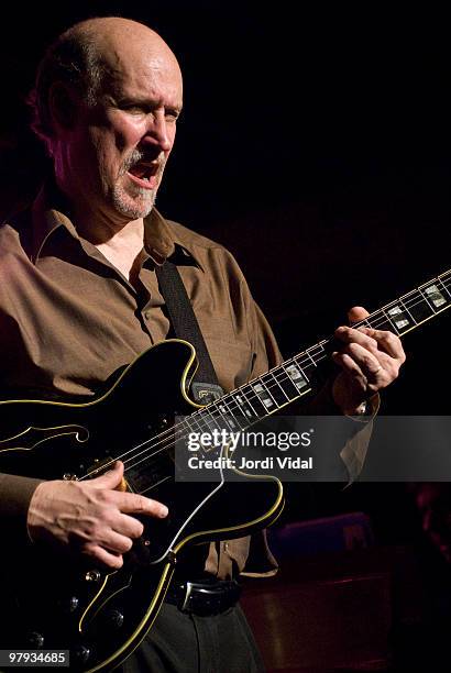 John Scofield performs on stage on March 19, 2006 at Nova Jazz Cava in Terrassa, Spain.