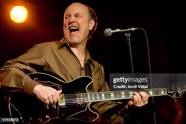 John Scofield performs on stage on March 19, 2006 at Nova Jazz Cava in Terrassa, Spain.