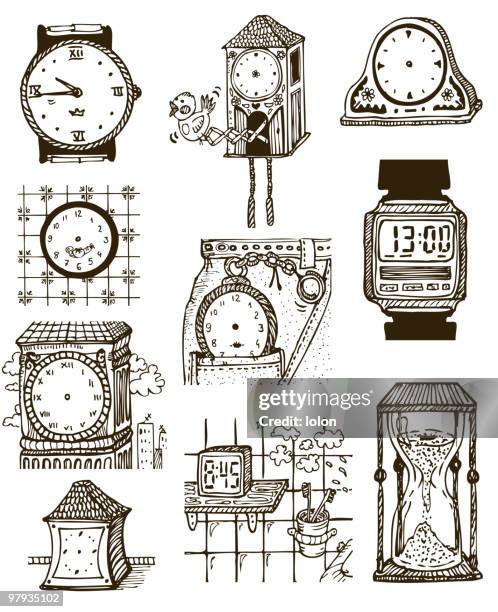 411 Digital Alarm Clock Drawing Stock Photos, High-Res Pictures, and ...