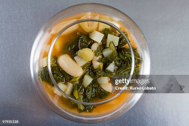 Caldo gallego Typical Galician food soup made with vegetables, 3th February 2009