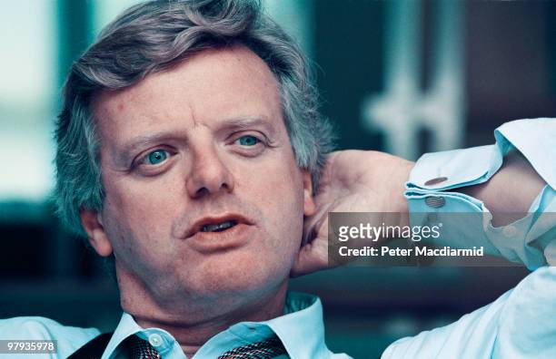 British businessman Michael Grade, chief executive of Channel 4, 14th October 1993.