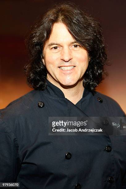 Chef Kerry Simon poses at the Vegas Magazine cover party in a penthouse inside Palms Place Hotel & Spa on November 21, 2008 in Las Vegas, Nevada.