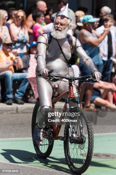 solstice parade - fremont solstice parade stock pictures, royalty-free photos & images