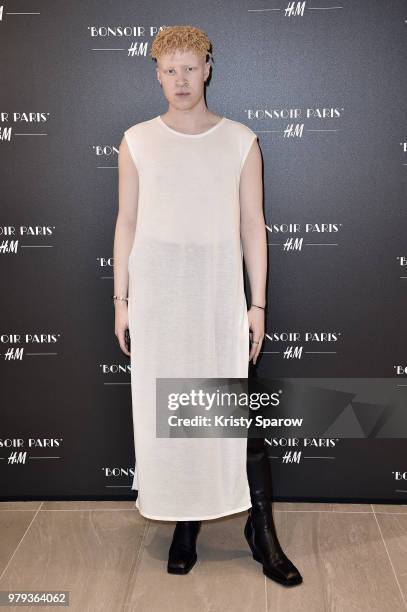 Shaun Ross attends the H&M Flagship Opening Party as part of Paris Fashion Week on June 19, 2018 in Paris, France.