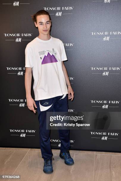 Andrej Valentincic attends the H&M Flagship Opening Party as part of Paris Fashion Week on June 19, 2018 in Paris, France.