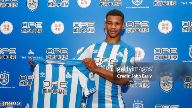 New signing Juninho Bacuna has agreed to sign for Premier League side Huddersfield Town from the Dutch Eredivisie side Groningen on June 19, 2018 in...