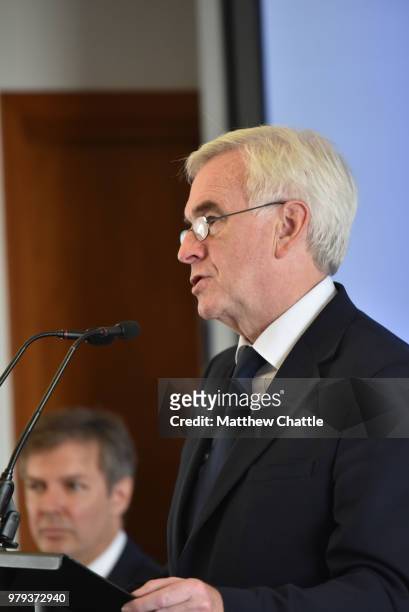 Labour Party Shadow Chancellor John McDonnell launches 'Financing Investment' Final Report, by the economist Graham Turner of GFC Economics outlining...