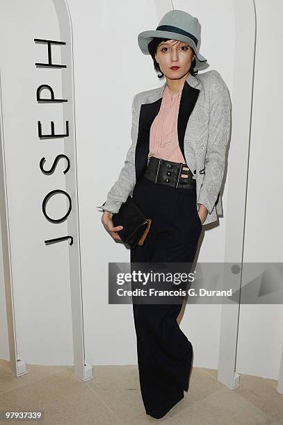 Irina Lazareanu attends the Joseph flagship opening, as part of Paris fashion week, at Joseph store on March 8, 2010 in Paris, France.