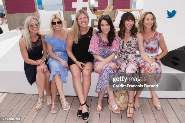 Stacy Minero,Meg Haley, Melissa Barnes, Stephanie Prager and Jennifer Prince attend the TwitterÕs #HereWeAre brunch and conversation at Cannes Lions...