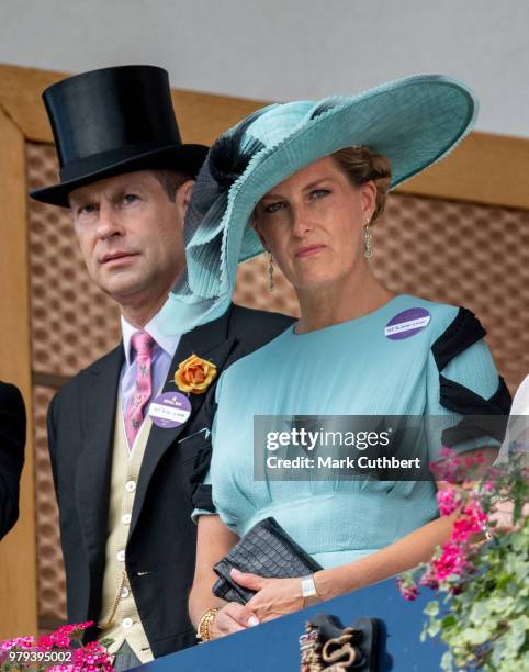 Sophie, Countess of Wessex and Prince Edward, Earl of Wessex attend Royal Ascot Day 2 at Ascot Racecourse on June 20, 2018 in Ascot, United Kingdom.