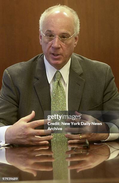 City University of New York Chancellor Matthew Goldstein during an interview at the Daily News.