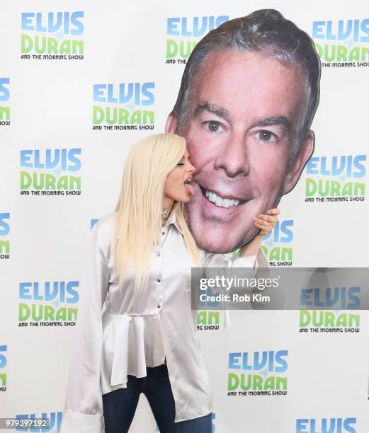 Bebe Rexha visits "The Elvis Duran Z100 Morning Show" at Z100 Studio on June 20, 2018 in New York City.